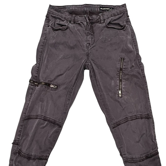 Blank NYC Washed Black Skinny Cargo Twill Moto Military Style Pants - Picture 2 of 7